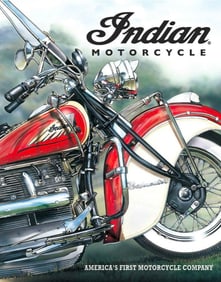 Indian Motorcycles Metal Pub Bar Sign