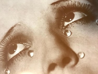 Glass Tears Sepia Tone Photo Print