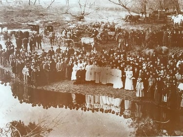 1890's River Baptism Photo Print