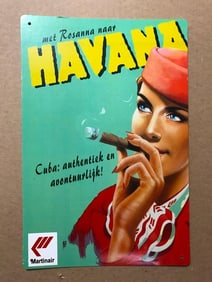 Martinair Havana Cuban Cigar Pub Bar Sign