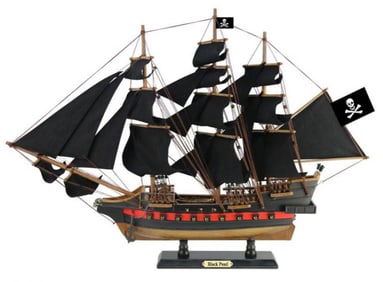 Wooden Black Pearl Model Pirate Ship