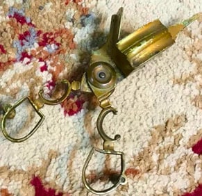 19thc Victorian Brass Candlewick Snipper