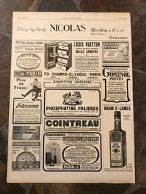 1920's French Ad, Louis Vuitton, Cointreau