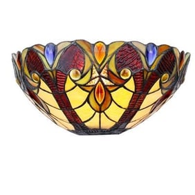 Stained Art Glass Cinema Wall Sconce