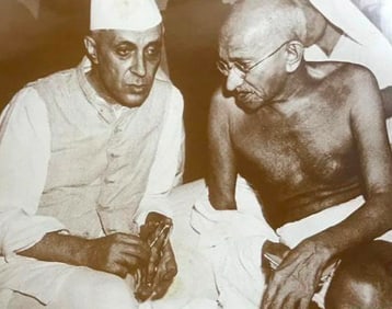 Mahatma Gandhi Sepia Tone Photo Print