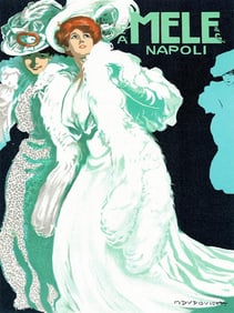 Art Nouveau Poster Ceramic Art Tile
