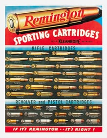 Remington Sporting Cartridges Metal Sign