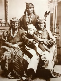 Zuni Bow Priests Sepia Photo Print