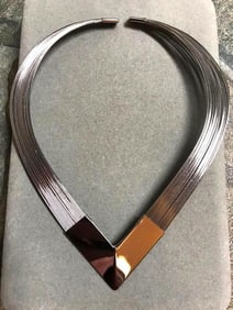 Vintage 1980's Metal Necklace