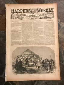 Rare 1857 Harper's Weekly Illustrated