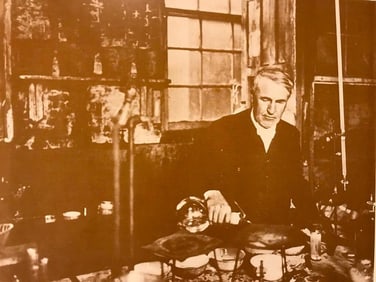 Thomas Edison Sepia Photo Print