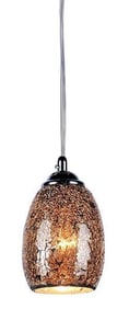 Modern Mosaic Tempered Glass Pendant Light