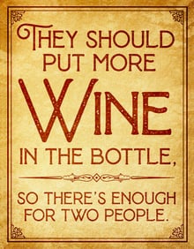 More Wine Metal Pub Bar Sign
