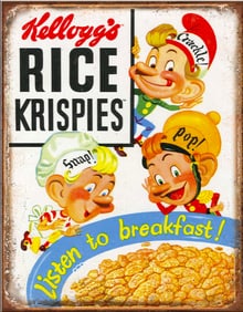 Rice Krispies Metal Kitchen Sign