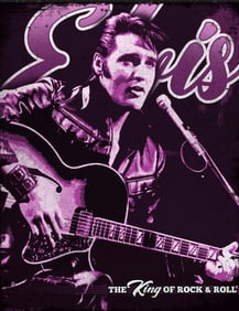 Elvis Metal Pub Bar Sign