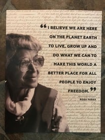 African American History, Rosa Parks Quote, Lithograph