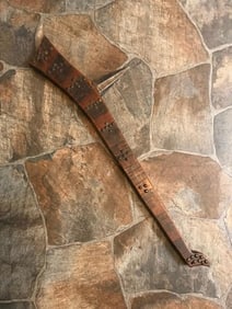 Rare 19thc Native American Indian Gunstock War Club