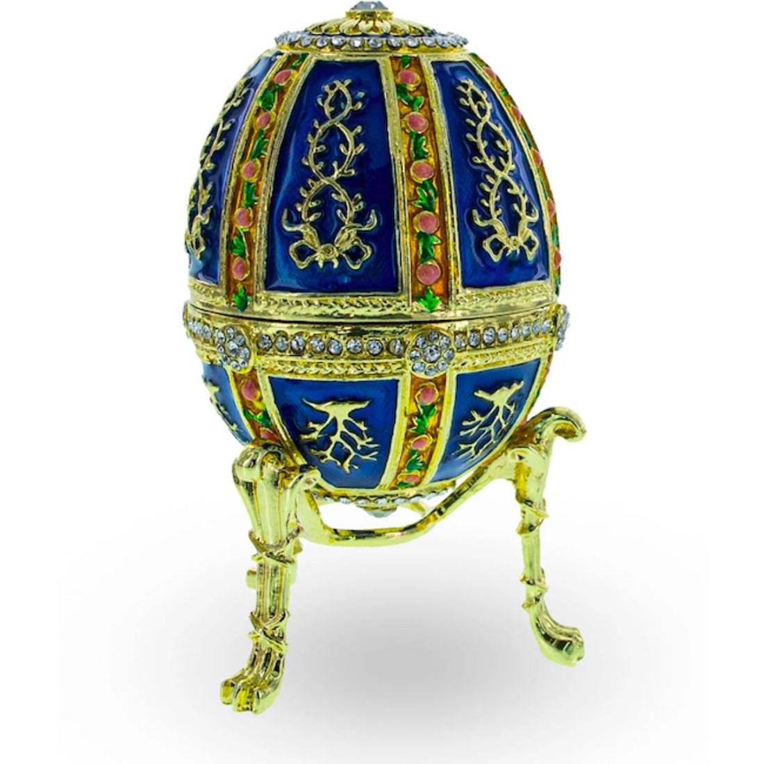 After Faberge, Twelve Panel Egg Trinket Jewel Box (1 of 4)
