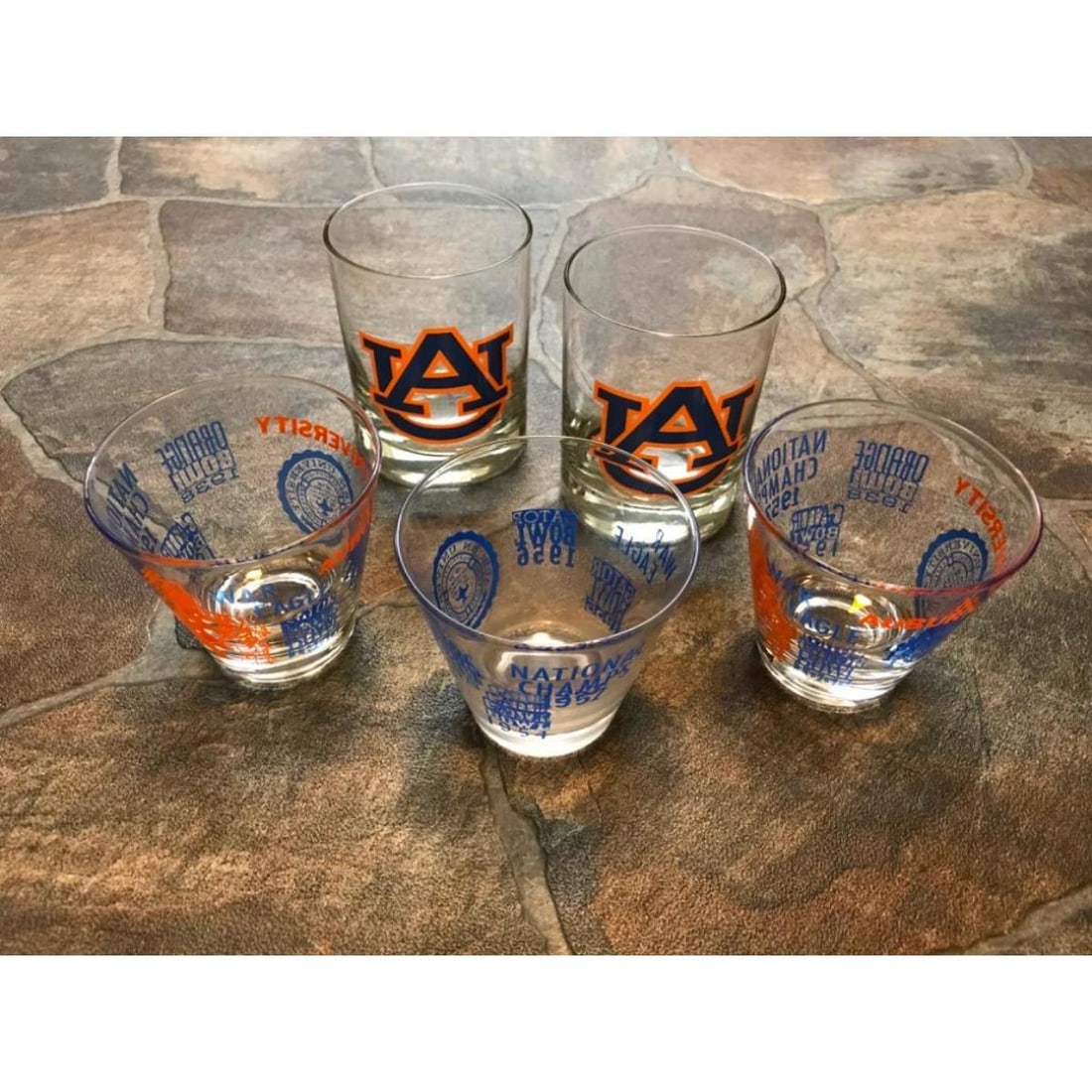 Group of Auburn University Football Glassware, Cocktail Glasses (1 of 4)