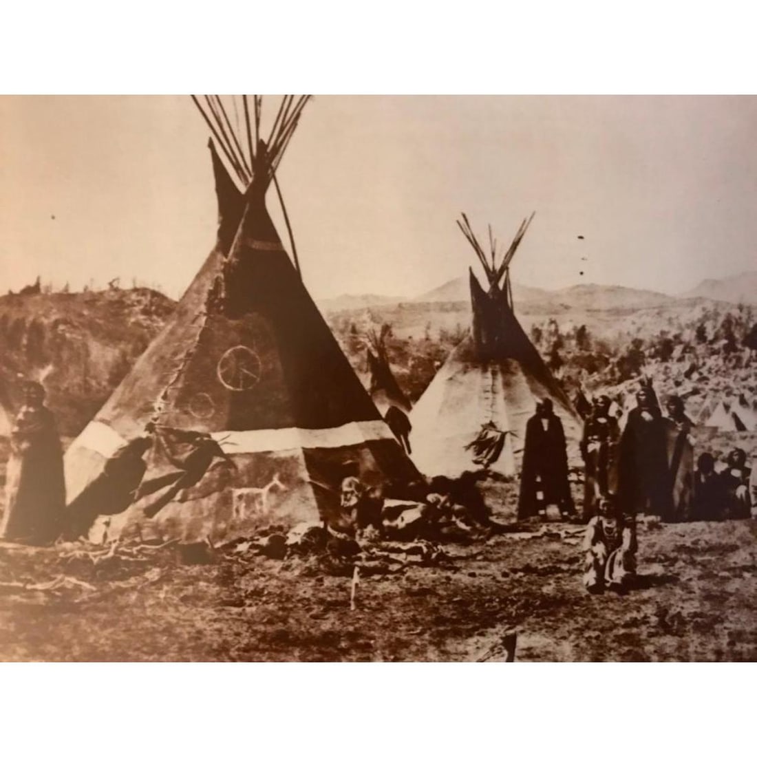 American Indian Shoshone Village Photo Print (1 of 2)