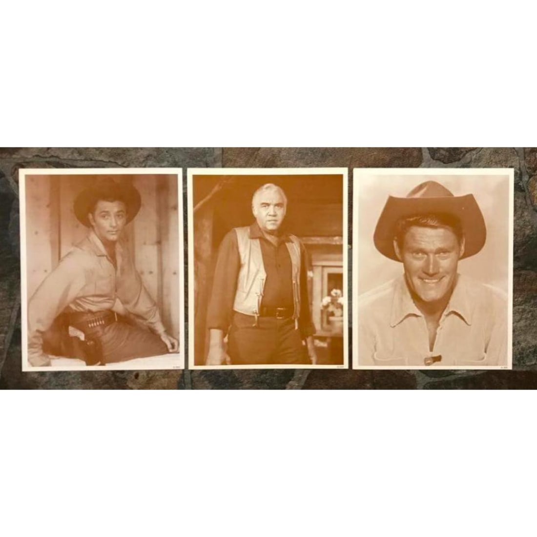 Set of TV, Movie Western Cowboys Photo Prints (1 of 4)