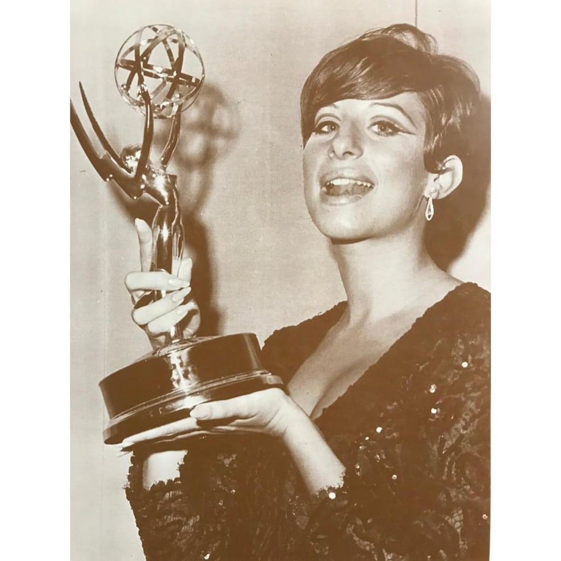 Barbra Streisand Holding Award Photo Print (1 of 2)