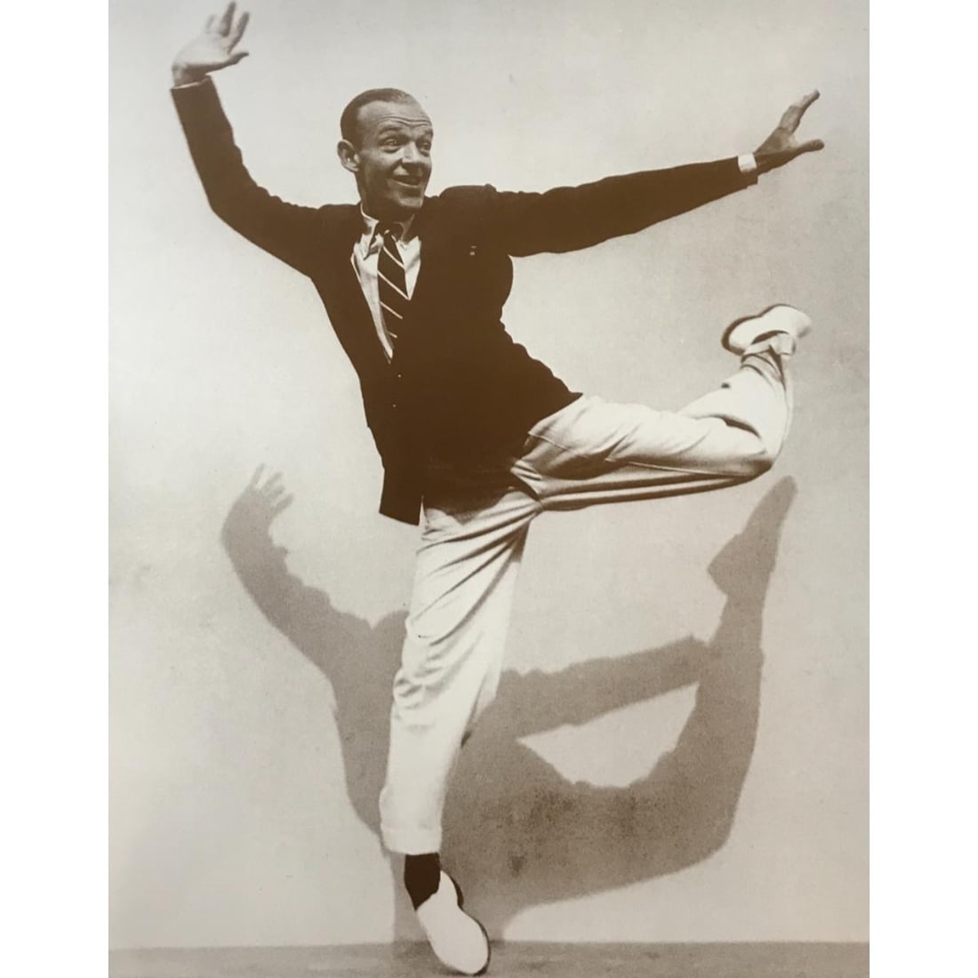 Fred Astaire Photo Print: Fred Astaire sepia-tone photo print. Created in the early 1990's, printed on cardstock. 8" X 10".