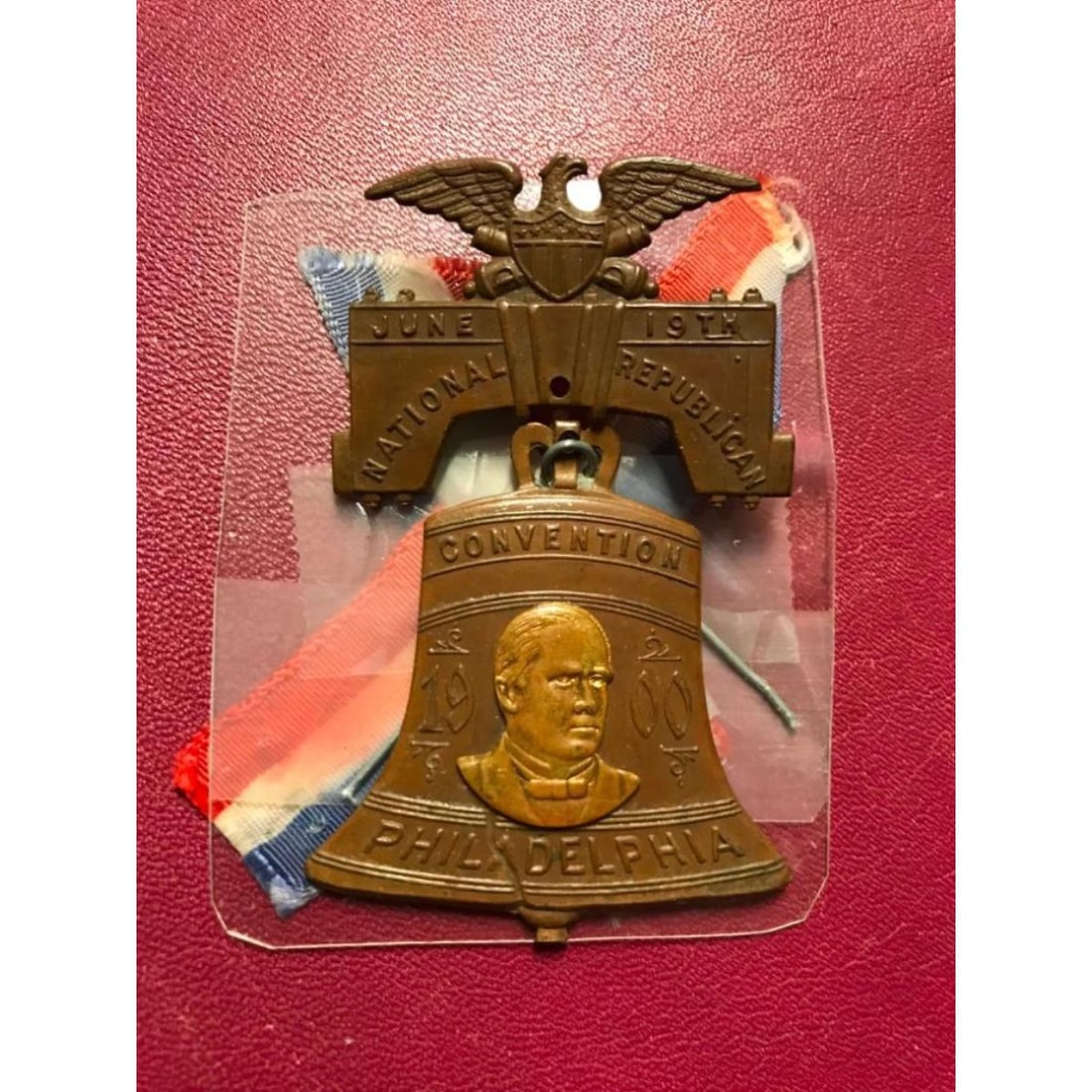 1900 McKinley Philadelphia National Republican Convention Medal (1 of 2)