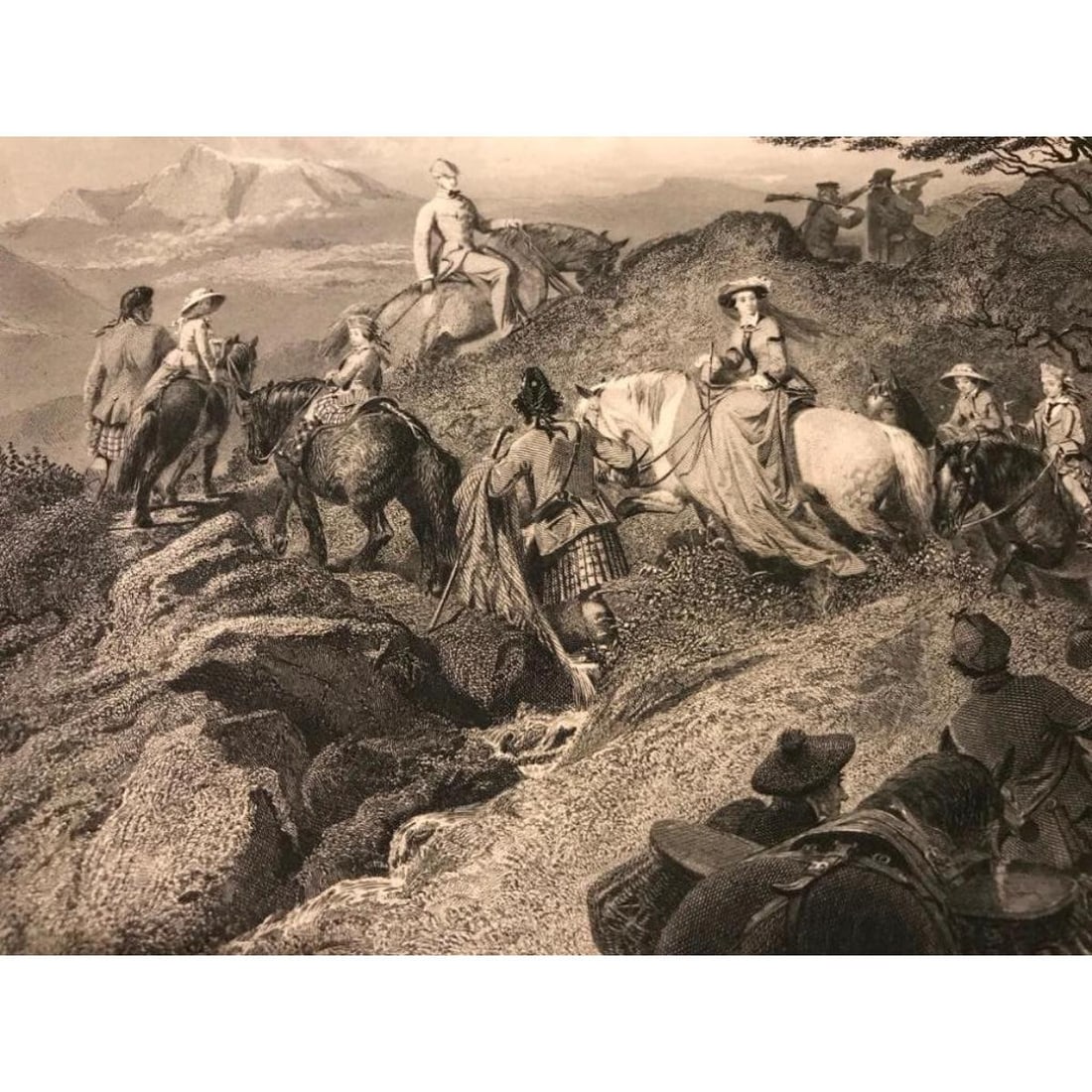 19thc Steel Engraving, Queen Victoria, Scotland Engraving (1 of 2)