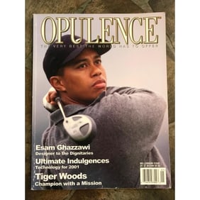 Rare Tigers Woods Cover, Opulence Magazine