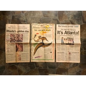 1990s Atlanta Olympics Newspapers