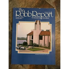 Rare 1981 Magazine, The Robb Report, Rolls Royce