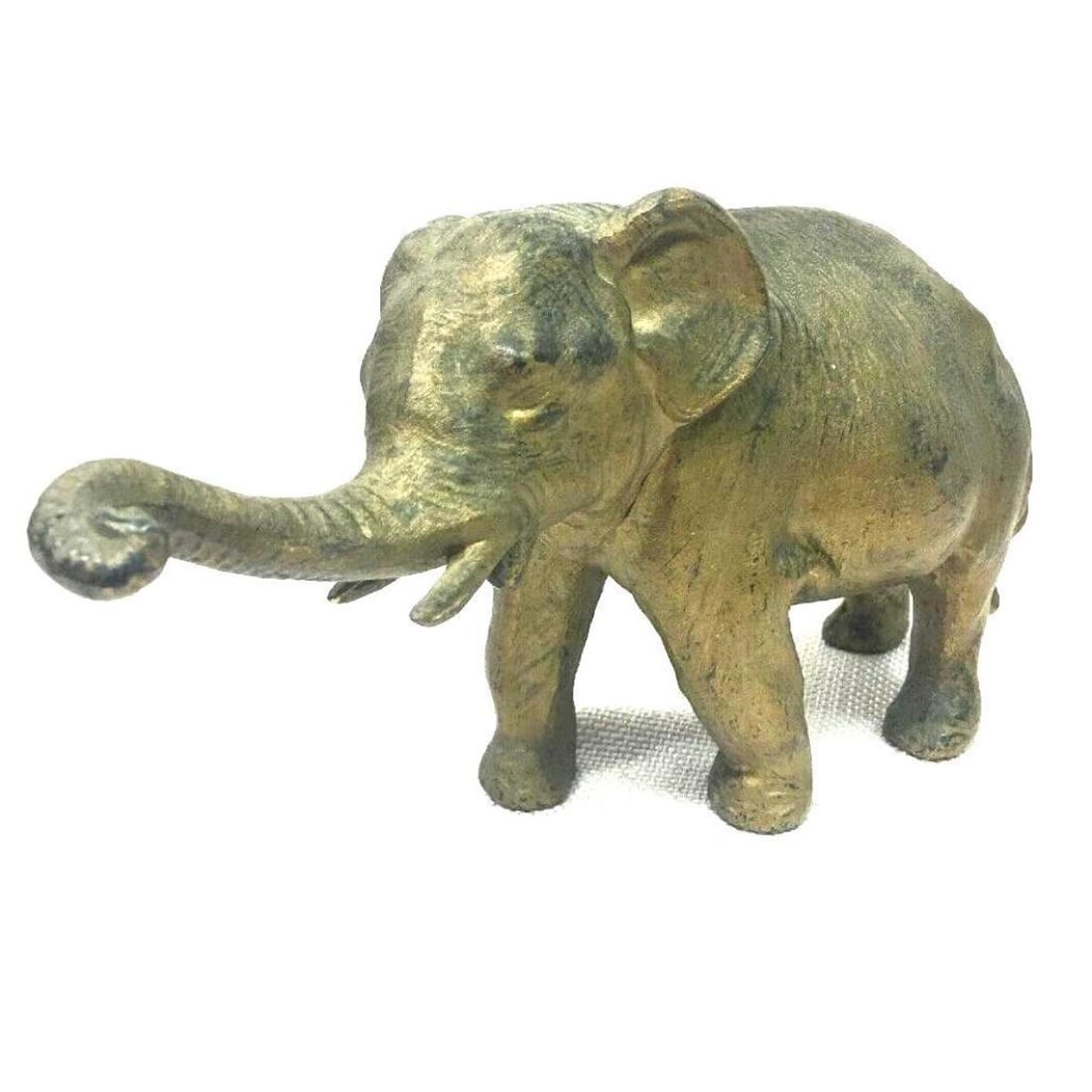 Early 1900s Spelter Elephant Paperweight (1 of 8)