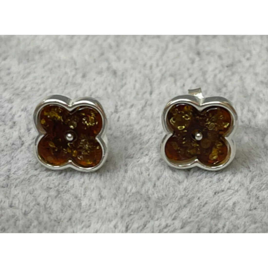 Baltic Cognac Amber Sterling Earrings (1 of 5)