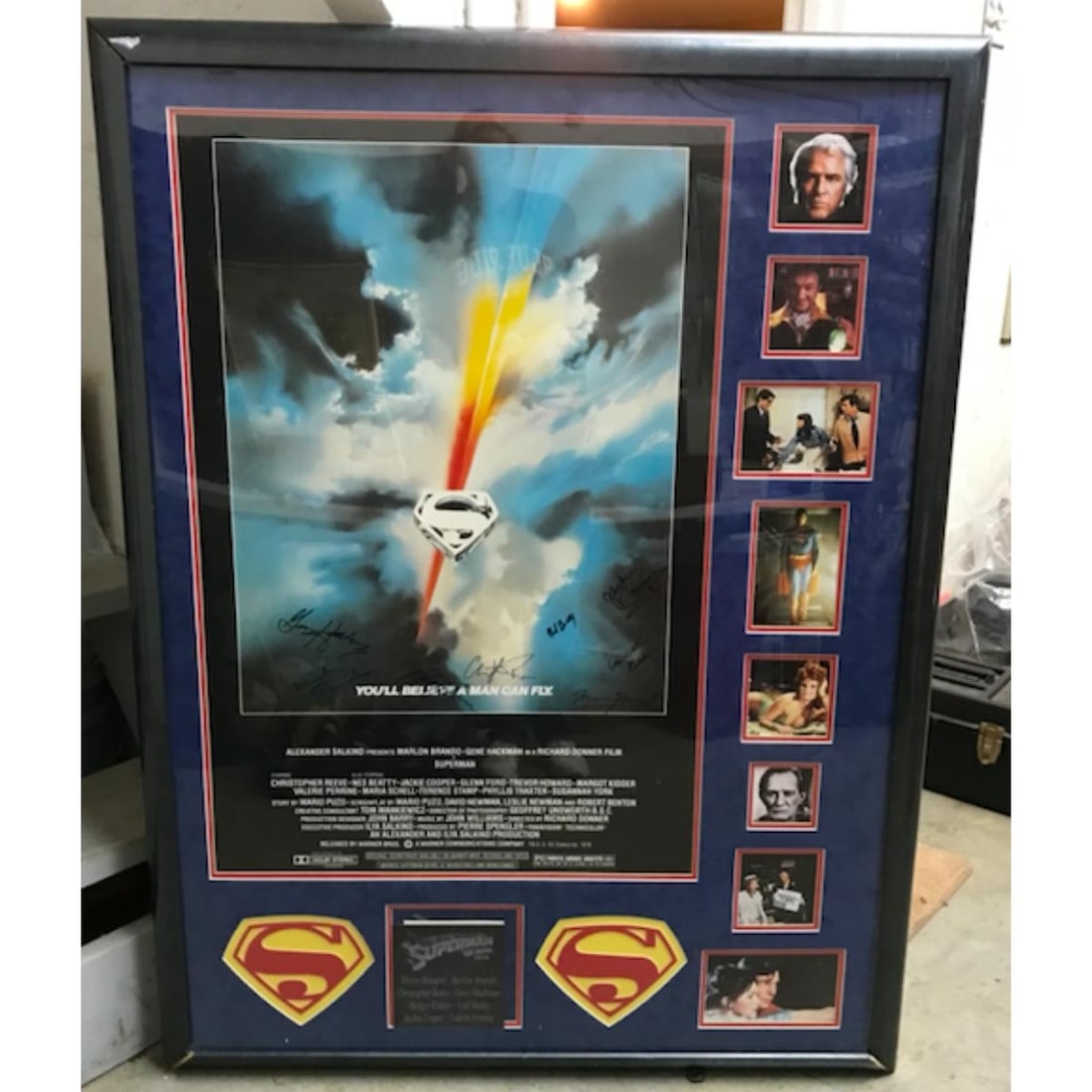 1978 Superman, Entire Cast Signed Movie Poster (1 of 13)