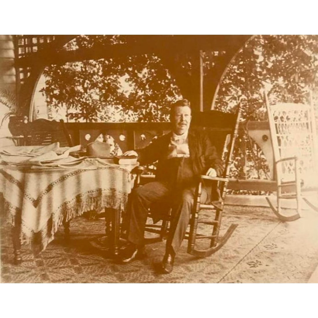 Southern Author, Joel Chandler Harris, Photo Print: Southern folklore author of Uncle Remus, Joel Chandler Harris, sepia-tone photo print. Created in the early 1990's for The American Heritage Galleries. Printed on cardstock, in original gallery packag