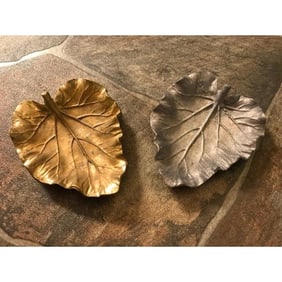 Vintage Westinghouse Montevallo Rhubarb Leaf Dishes