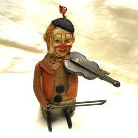 Early 20th Century Schuco Wind Up Clown