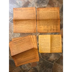 Vintage Vellum Set, Documents of Freedom