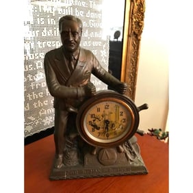 Rare 1934 Roosevelt Man of The Hour Clock