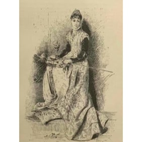 19thc India Proof Engraving, Prize of The Tournament