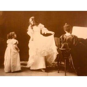 Victorian Dancing Lesson Photo Print