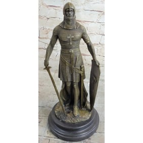 Crusader, Knights Templar Bronze Sculpture