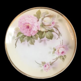 Early 1900s Royal Rudolstadt Rose Plate