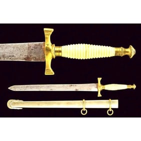 19thc Spanish Blade, Daga Da Cadetto