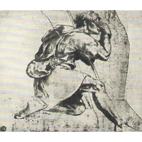 Early 1900s Print, #445 Moses, Burning Bush