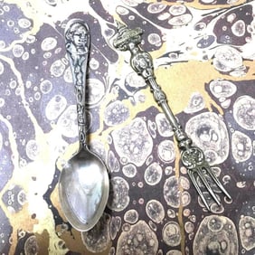 Vintage Pair, Washington DC Collector Spoon, Fork