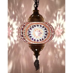 Handmade Moroccan Mosaic Glass Pendant Light