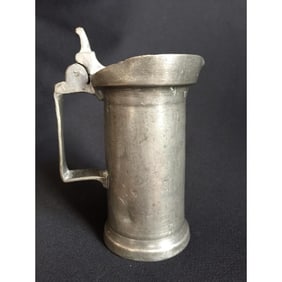 19thc Pewter Pub Gill Tankard