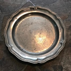 Late 18thc Continental Pewter Plate